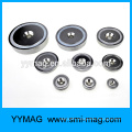 Super strong neodymium pot magnet round base magnets